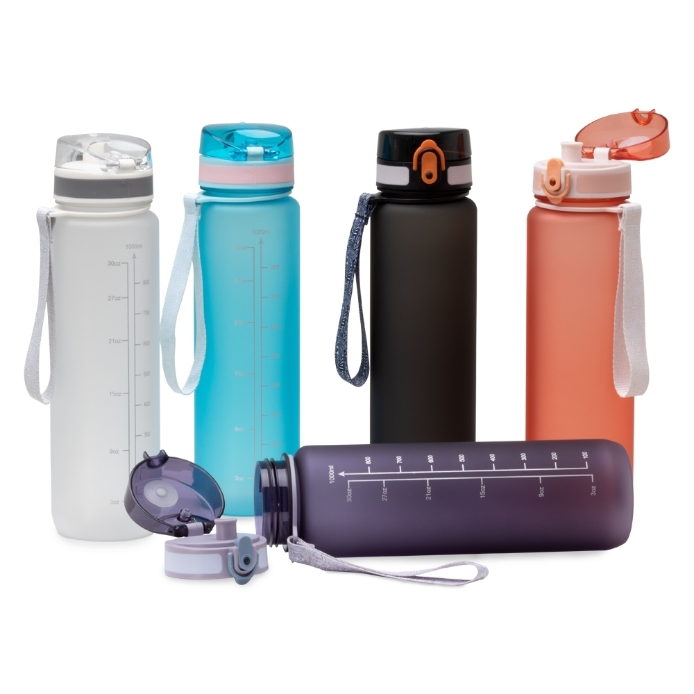 Garrafa Plástica 1 Litro com Alça e Tampa com Trava