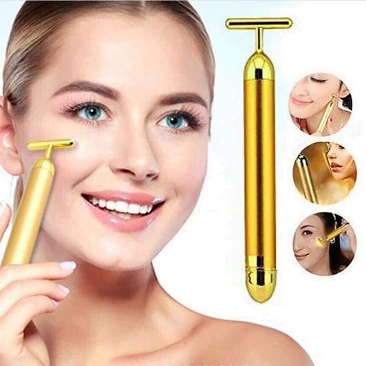 Imagem do produto Massageador Facial Elétrico Gold 24k Harmonização Anti-rugas